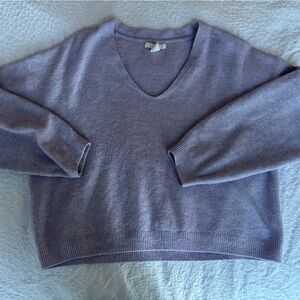 H&M Lavender V-Neck Sweater